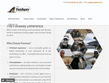 Tablet Screenshot of farawayflyfishing.com